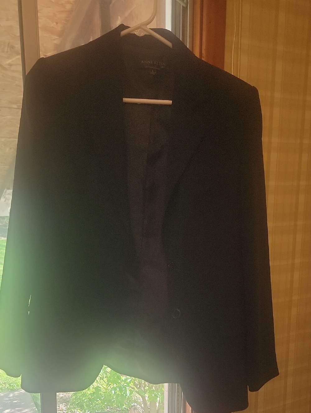 Anne Klein Men's Black Suit Blazer - Classic Tailored Jacket